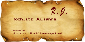 Rochlitz Julianna névjegykártya